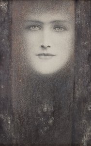 Siyah Perdeli Maske, 1909 dolayları (kağıt üzerinde beyazla vurgulanmış renkli tebeşirler)