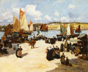 Meşgul Bir Liman Sahnesi, by Fernand Legout Gerard