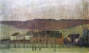 Binalarla Peyzaj, 1898 by Fernand Maglin