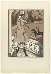 Bugünün Modası ve Görgü Kuralları, 1922, Pl. 4: Amazone by Fernand Siméon