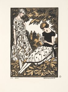 Moda Plakaları Koleksiyonundan Biraz, Çok, 1920 (şablon baskı) by Fernand Siméon