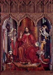 Christ Benching Ahşap Tablo Fernando Gallego (yaklaşık 1440-1507) 15. yüzyıl Güneşi. 1,69x1,32 m Madrid, Prado Müzesi