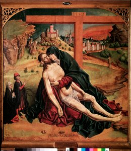 Pieta (panelde karışık yöntem by Fernando Gallego
