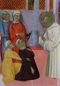St. Bernard de Clairvaux Altarpiece: Şeytan tarafından ele geçirilmiş bir şeytan çıkarma
