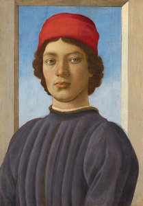 Bir Gençliğin Portresi, c.1485 (panelde yağ ve tempera) by Filippino Lippi