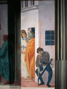 Aziz Petrus Hapishaneden Kurtuldu, Filippino Lippi tarafından, fresk by Filippino Lippi