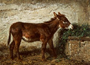 Beşikteki eşek, Filippo Palizzi (1818-1899)
