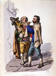 Pipo oyuncuları (gayda). F. Palizza