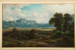 Arkaik Peyzaj (panelde yağlı boya) by Filippo Reggiani