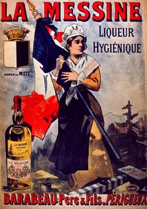 La Messina Likör Hijyen Reklamı (renkli lito) by Firmin Bouisset