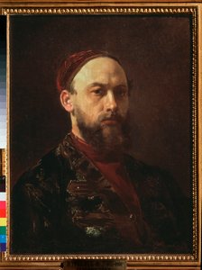 Otoportre (Otoportre) - Firs Sergeevich Zhuravlev (1836-1901), tuval üzerine yağlı boya, 19. yüzyıl Rus sanatı - Devlet Tretyakov Galerisi, Moskova by Firs Sergeevich Zhuravlev