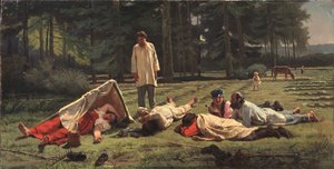 Saman Hasadında Dinlenme, 1887
