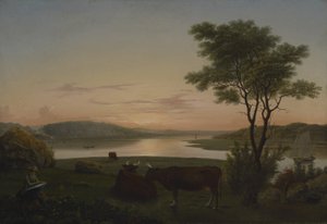 Otoportreli New England Girişi, 1848