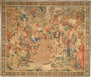 Calvary Alayı by Flemish 16th Century