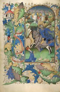 Saatler Kitabı, 1450-55 (kızgınlık, altın varak ve parşömen üzerine mürekkep) by Flemish School