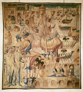 Bir Gemi Filosunun Ayrılması by Flemish School