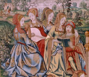 Flaman halısı. David ve Bathsheba