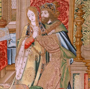 Flaman halısı. David ve Bathsheba