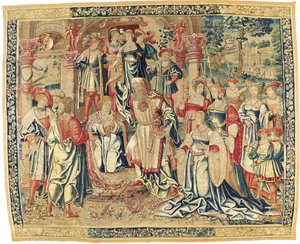 Fransız-Flaman İncil goblen, c.1510-30 by Flemish School