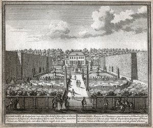 Fransız bahçesi. (Oymak by Flemish School