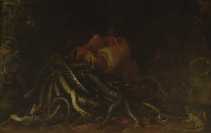 Medusa'nın başı (panelde yağ) by Flemish School