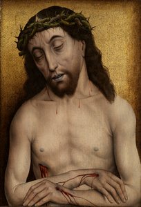 Man of Sorrows (panel üzerine yağlıboya) by Flemish School