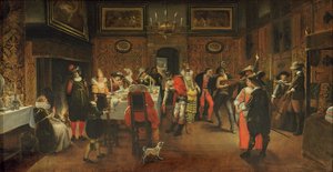 Müzisyenlerle Maskeli Misafirler (bkz. 254067) by Flemish School