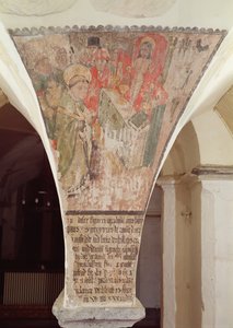Aziz Gregory Kütlesi, mahzenden duvar resmi by Flemish School