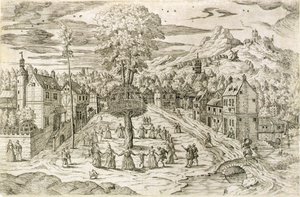 Mayıs Günü töreni (gravür) by Flemish School