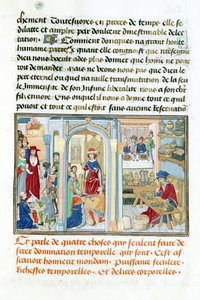 Ms 240 fol.247 Wordly Things, from Le Miroir dHumilite, Jean de Gerson (1363-1429) 1462 by Flemish School