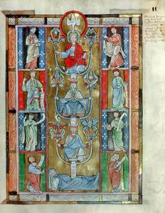 Ms 340 fol.11r Jesse Ağacı, De Laudibus Sancte Crucis