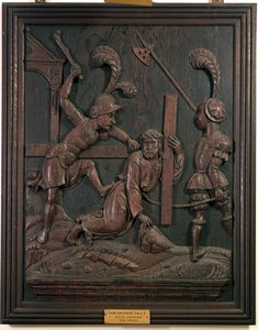 Kurtarıcımız Haç Taşırken Düşüyor, şapelden, c.1520 (ahşap)