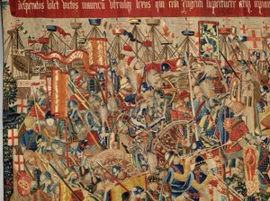Parish duvar halıları müzesi (Pastrana Goblenleri Parish Müzesi). Flaman halısı. Asilah