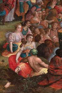 Yahya'nın çölde vaaz etmesi by Flemish School