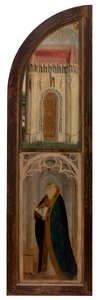 Madonna ve Petrus Wijts'in sağ paneli (panel üzeri yağlı boya) by Flemish School