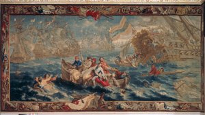 Askeri Bilimler serisinden La Hogue Savaşı, Mayıs 1692, Judocus de Vos Atölyesi, c.1715-24 by Flemish School