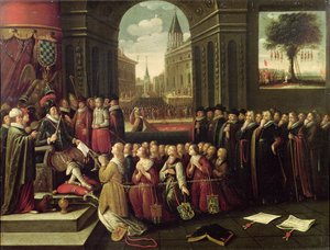 Alba Dükü'nün Tiranlığı (tuval üzerine yağlı boya) by Flemish School