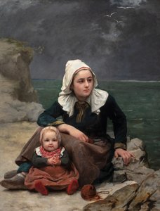 Le Grain (Fırtına), c.1871-81 (tuval üzerine yağlıboya) by Félicie (1831 88) Schneider