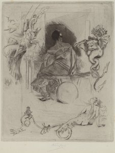 Son Maja, 1880. by Félicien Rops