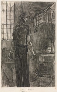 Ocaktaki Asılan Adam by Félicien Rops