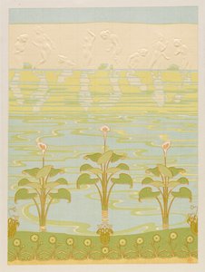 Banyo için Emaye Fayanslarda Dekorasyon by Félix Albert Anthyme Aubert