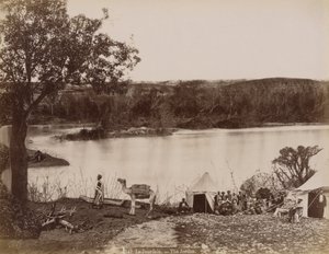 Le Jourdain (Ürdün) by Félix Bonfils