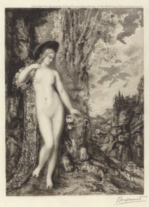 Aşk Aslanı by Félix Bracquemond, after Gustave Moreau