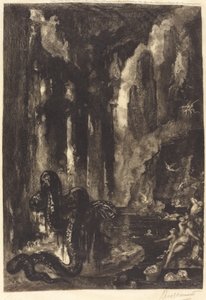 İsimsiz (Moğol Rüyası?) by Félix Bracquemond after Gustave Moreau
