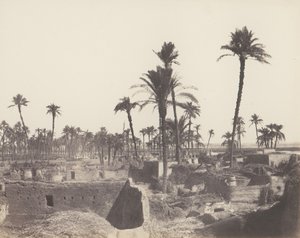 Abaziz, Bir Arap Köyünün İçi, 1851-52, 1853-54 basımı. by Félix Teynard