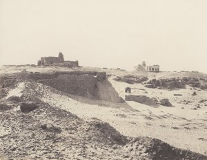 Aswan, Harabeler of the Ancient Arab Enclosure, South-East of the City, 1851-52, 1853-54 basılmış. by Félix Teynard
