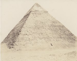 Memphis Djizeh Nekropolü, Kefren Piramidi, 1851-52, 1853-54 basılmış. by Félix Teynard
