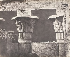 Esneh Latopolis, İnşaat Ensablée - Architrave, Futs, et Chapit..., 1851-52, 1853-54 basılmış. by Félix Teynard