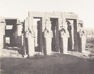 Gournah Thebes, Palais Dit le Memnonium, 1851-52, 1853-54 basılmış. by Félix Teynard