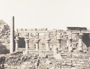 Fileh Philae Adası, Güney Binası ve Batı Kolonadının Bir Kısmı..., 1851-52, 1853-54
